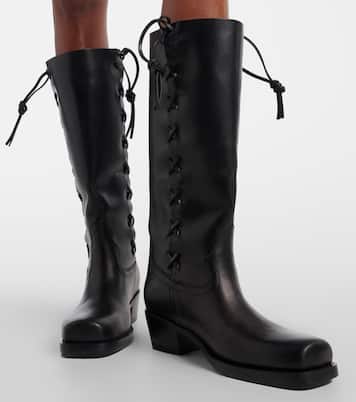 Roxanne 45 leather knee-high boots | Paris Texas