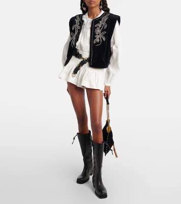 Roxanne 45 leather knee-high boots | Paris Texas