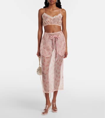 Bedruckter Midirock | Simone Rocha