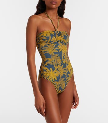 Ailleurs printed halterneck swimsuit | Eres