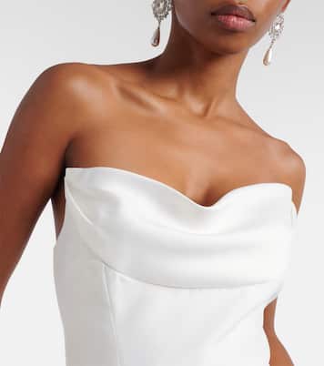 فستان بوستيه من التفتا | Self-Portrait