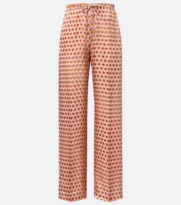 Pantalon ample en soie à pois | Dries Van Noten