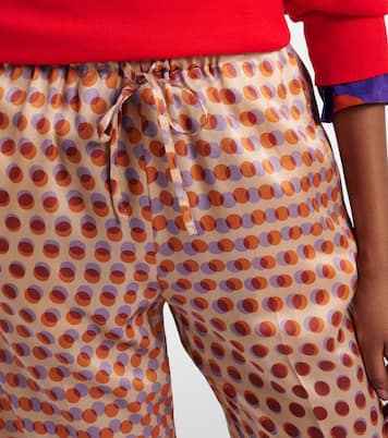 Pantalon ample en soie à pois | Dries Van Noten