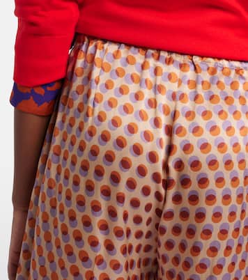 Pantalon ample en soie à pois | Dries Van Noten