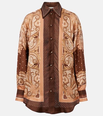 Luna paisley silk shirt | Zimmermann