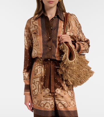 Luna paisley silk shirt | Zimmermann