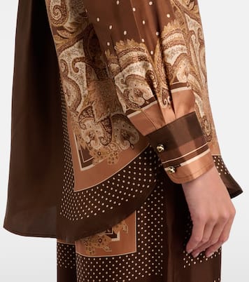 Luna paisley silk shirt | Zimmermann