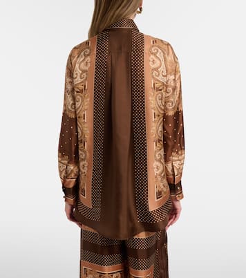 Luna paisley silk shirt | Zimmermann