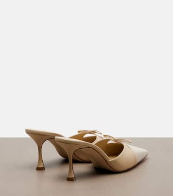 Mules Tapidpla en cuir et daim | Manolo Blahnik