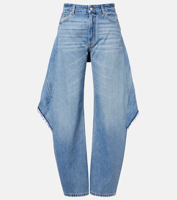 Paneled barrel-leg jeans | Stella McCartney