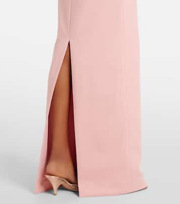 Afra satin-trimmed bustier gown | Solace London