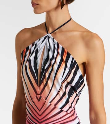 Printed halterneck jumpsuit | Roberto Cavalli