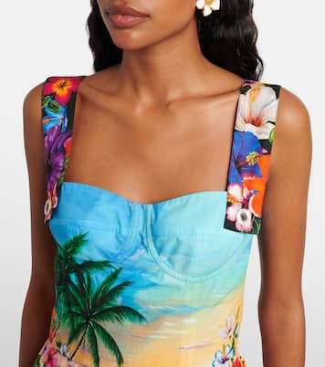 Printed cotton minidress | Dolce&Gabbana