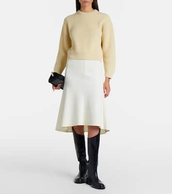 Pull côtelé en laine | Jil Sander