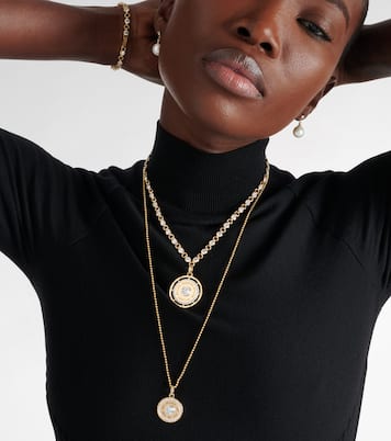 True Love Lovestruck Commitment Medium 18kt gold pendant with diamonds | FoundRae