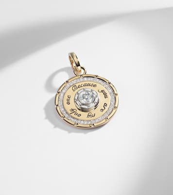 True Love Lovestruck Commitment Medium 18kt gold pendant with diamonds | FoundRae