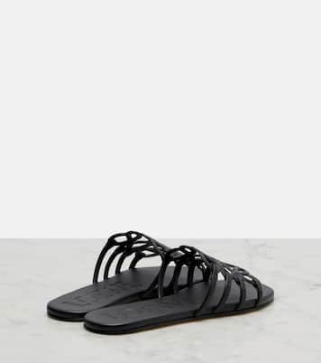 Paula's Ibiza Petal Anagram leather slides | Loewe