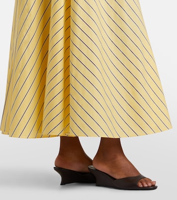 Milano striped cotton maxi skirt | Staud