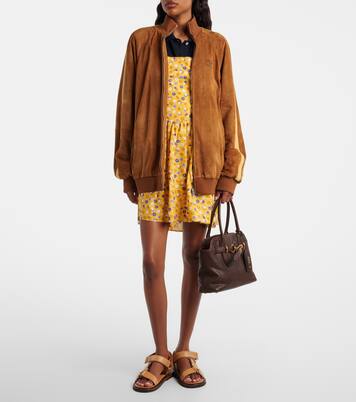 Aventure leather shoulder bag | Miu Miu