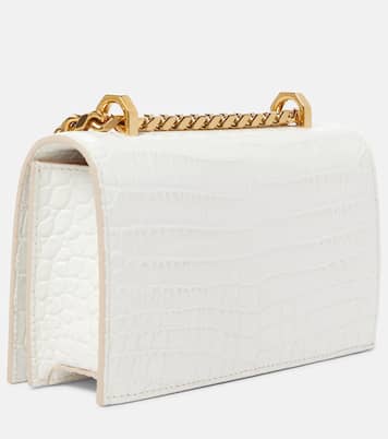 Jewelled Satchel Mini leather crossbody bag | McQueen