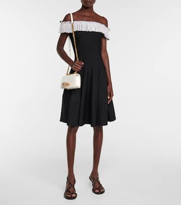 Jewelled Satchel Mini leather crossbody bag | McQueen