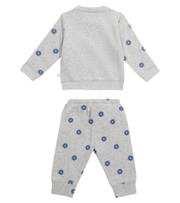 Baby floral cotton sweater and sweatpants set | Stella McCartney Kids