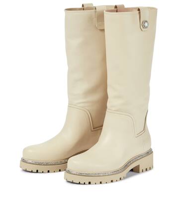 缀饰皮革及膝靴 | Rene Caovilla