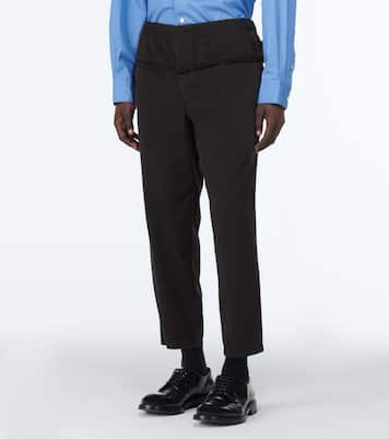 بنطلون من القطن المخلوط بحواف غير محبوكة | Comme des Garçons Shirt