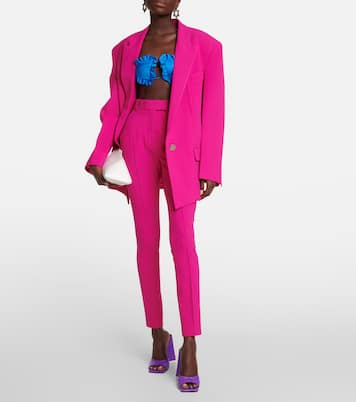 High-Rise-Hose Berry aus Crêpe | The Attico