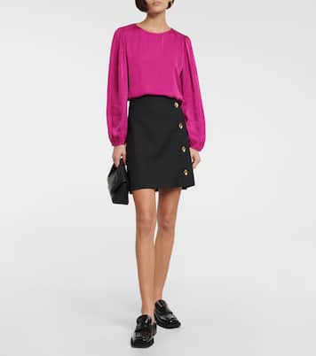 Top aus Satin | Velvet