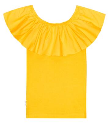 Reca ruffle-trimmed cotton top | Molo