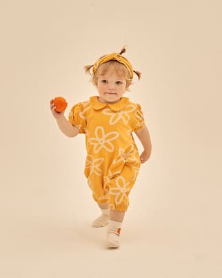 Baby floral cotton onesie | Jellymallow