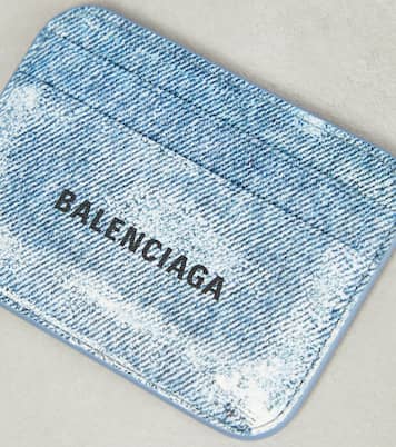 Printed leather card holder | Balenciaga