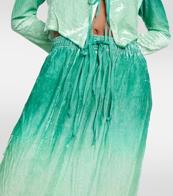 Jupe midi en velours | Acne Studios