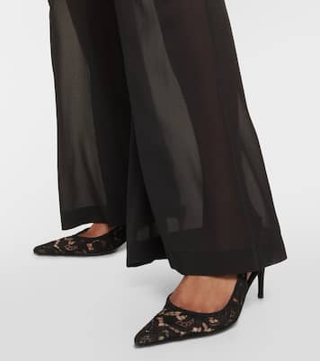 Slingback-Pumps aus Spitze | Dolce&Gabbana