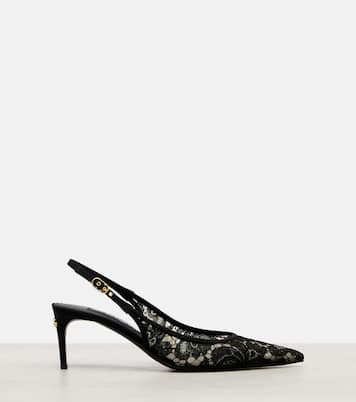 Slingback-Pumps aus Spitze | Dolce&Gabbana