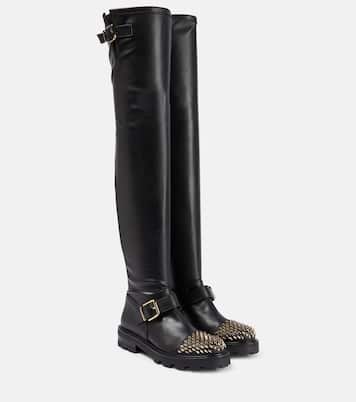 Biker II leather over-the-knee boots | Jimmy Choo