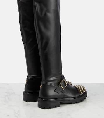 Biker II leather over-the-knee boots | Jimmy Choo