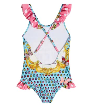 Logo printed swimsuit | Versace Kids