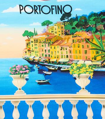 Portofino printed cotton jersey T-shirt | Dolce&Gabbana Kids