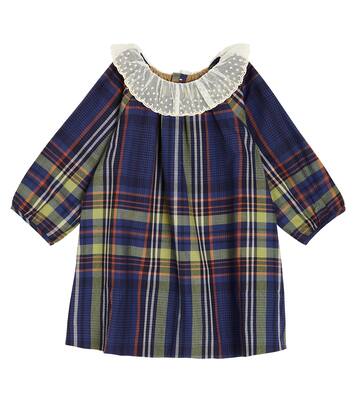 Baby Flavili tartan cotton dress | Bonpoint