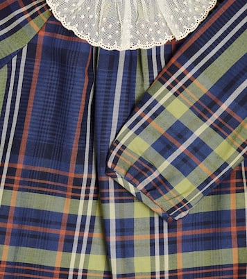 Baby Flavili tartan cotton dress | Bonpoint