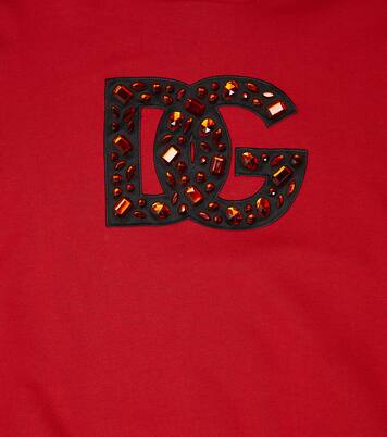 Sweat-shirt à capuche en coton à logo | Dolce&Gabbana Kids