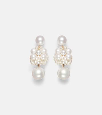 Boucles d'oreilles Dora Perle en or 14 ct et perles | Sophie Bille Brahe