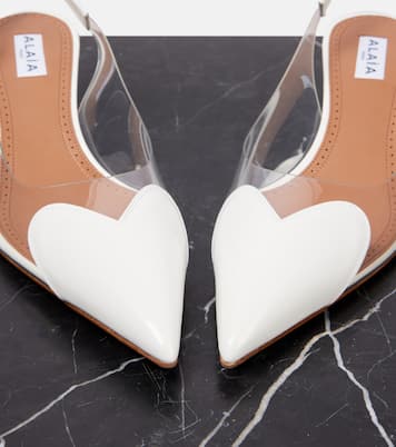 Slingback-Pumps Cœur mit Lackleder | Alaïa