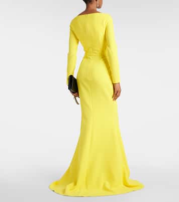 Robe longue Wilson en crêpe | Safiyaa