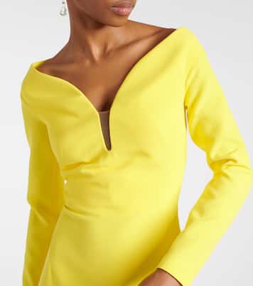 Robe longue Wilson en crêpe | Safiyaa