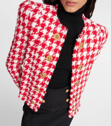 Houndstooth tweed jacket | Balmain