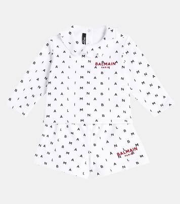 Bebé - set de sudadera y shorts de algodón | Balmain Kids