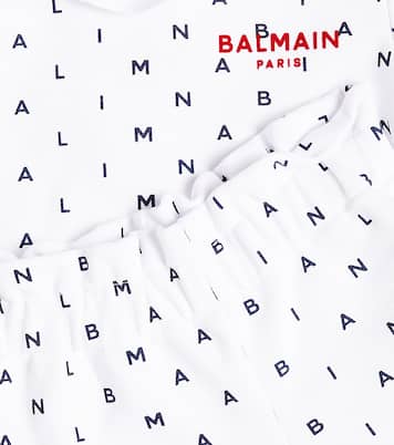 Bebé - set de sudadera y shorts de algodón | Balmain Kids